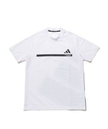 adidas/ビックアディダスロゴ 半袖モックネックシャツ/505573949