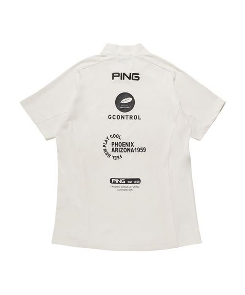 PING(ピン)/持続性冷感ハイネックシャツ/030ホワイト