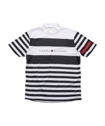 TOMMY HILFIGER GOLF/トミー ヒルフィガー ゴルフ メンズ ランダムボーダー モックネックシャツ/505574002