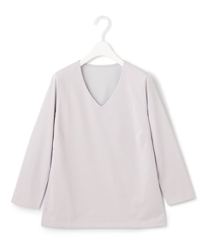 洗える】 スーペリアジャージー Vネックプルオーバー(505579481)｜阪急