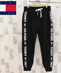 TopIsm(トップイズム)/TOMMY HILFIGER トミー ヒルフィガー サイドロゴ スウェットパンツ メンズ ジョガーパンツ/ブラック