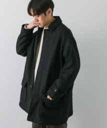 URBAN RESEARCH DOORS(アーバンリサーチドアーズ)/ウールメルトンミドルコート/BLACK