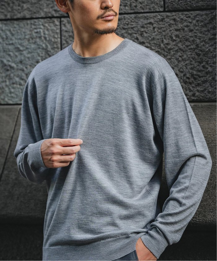 JOHN SMEDLEY / ジョンスメドレー】別注 30ゲージ クルーネックニット