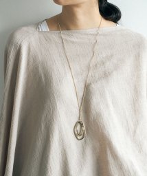 marjour(マージュール)/DOUBLE OVAL LONG NECKLACE/ゴールド