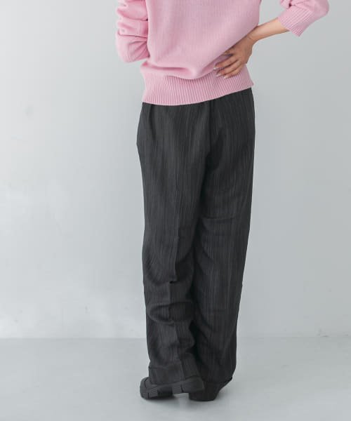 URBAN RESEARCH(アーバンリサーチ)/GANNI　Drapey Stripe Pants/BLACK