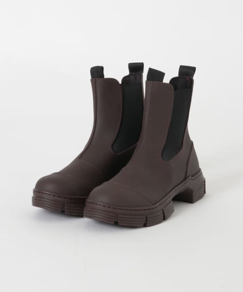 URBAN RESEARCH(アーバンリサーチ)/GANNI　Recycled Rubber City Boot/BURGUNDY