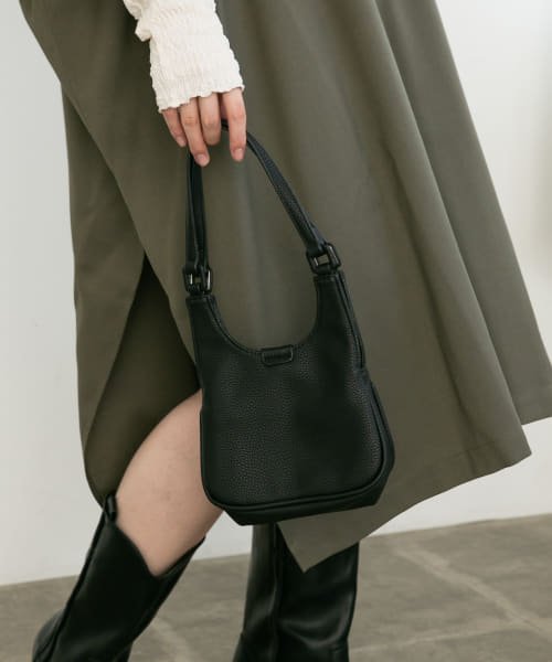 KBF(ケービーエフ)/ダブルポケットミニBAG/BLACK