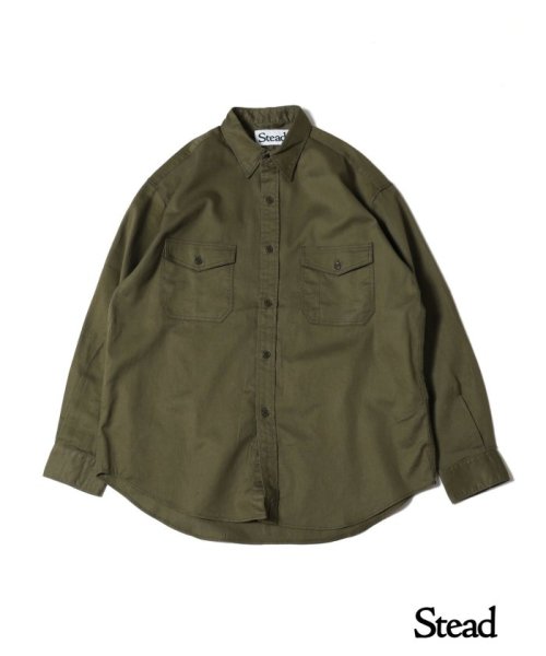 J.S Homestead(ジャーナルスタンダード　ホームステッド)/【J.S.Homestead / Stead】DRY TWILL WORK SHIRTS/カーキ