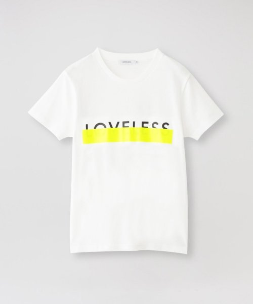LOVELESS　WOMEN(ラブレス　ウィメンズ)/カラーラインロゴTシャツ/イエロー