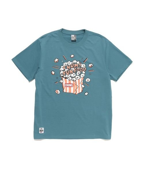 CHUMS(チャムス)/FLAME RETARDANT CHUMS POPCORN T－SHIRT (フレーム リターダント ポップコー)/BLUEGRAY