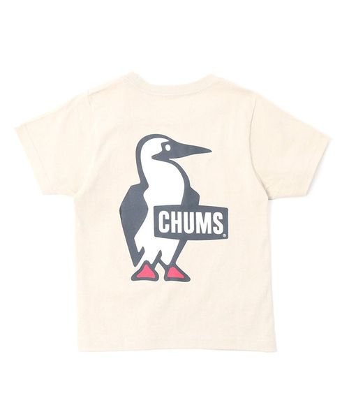 CHUMS(チャムス)/KIDS BOOBY LOGO T－SHIRT (キッズ ブービー ロゴ Tシャツ)/GREIGE