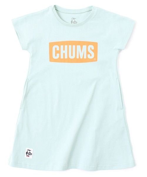 CHUMS(チャムス)/KIDS CHUMS LOGO DRESS (キッズ チャムス ロゴ ドレス)/LTBLUE