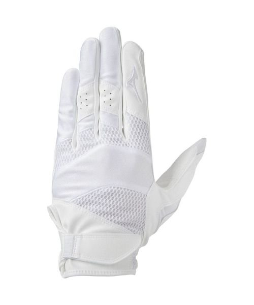 MIZUNO(ミズノ)/ミズノプロ守備用手袋　左手用　高校野球ルール対応モデル/ホワイト×ホワイト