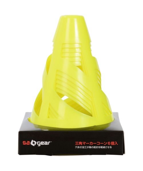 s.a.gear(エスエーギア)/三角マーカーコーン6個入/イエロー