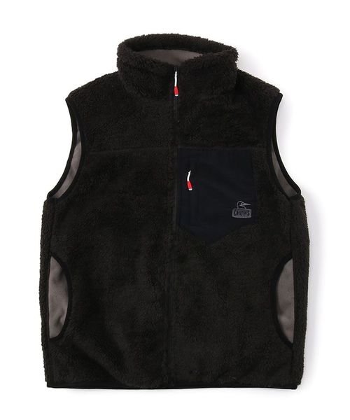 CHUMS(チャムス)/Bonding Fleece Vest (ボンディングフリース ベスト)/BLACK