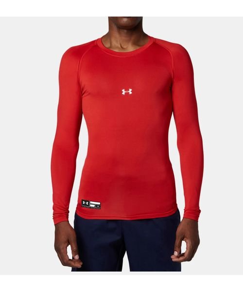 UNDER ARMOUR(アンダーアーマー)/UA HEATGEAR ARMOUR COMPRESSION LONG SLEEVE CREW/RED//