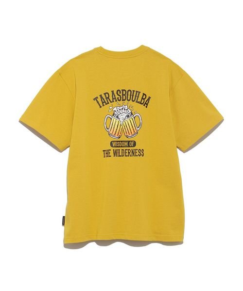 TARAS BOULBA(タラスブルバ)/ヘビーコットンプリントTシャツ（ビールジョッキ）/マスタード