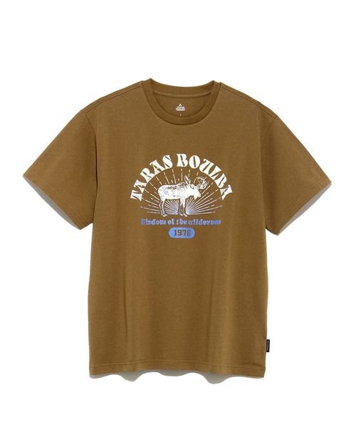 TARAS BOULBA(タラスブルバ)/ヘビーコットンプリントTシャツ（ヘラジカ）/コヨーテブラウン