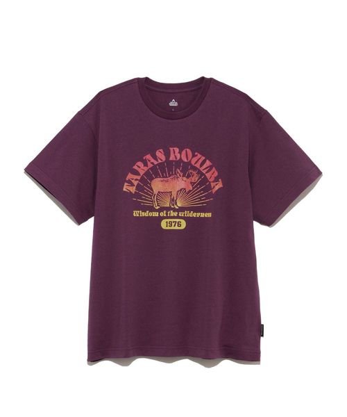 TARAS BOULBA(タラスブルバ)/ヘビーコットンプリントTシャツ（ヘラジカ）/パープル