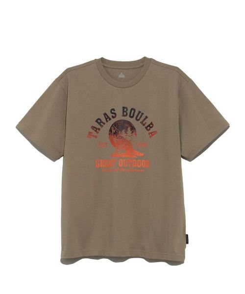 TARAS BOULBA(タラスブルバ)/ヘビーコットンプリントTシャツ（コヨーテ）/グレージュ