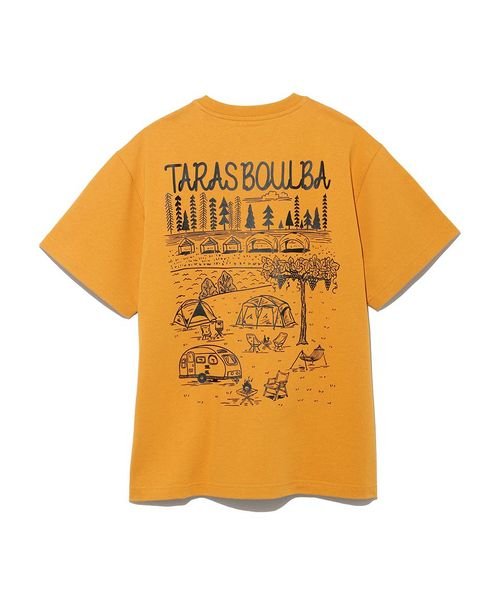 TARAS BOULBA(タラスブルバ)/ヘビーコットンプリントTシャツ（サイトマップ）/キャメル