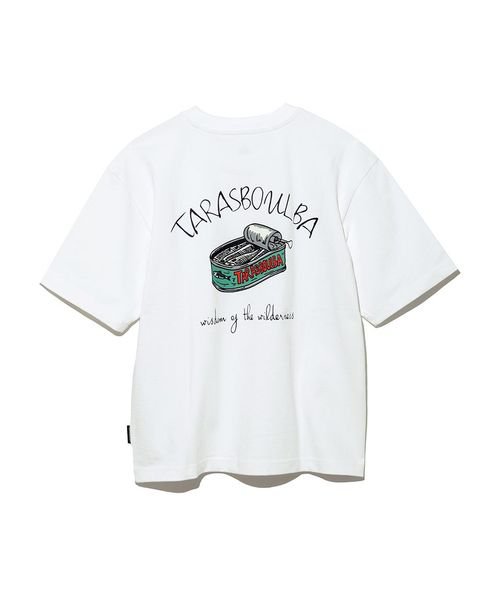 TARAS BOULBA(タラスブルバ)/レディース ヘビーコットンプリントTシャツ（缶詰）/ホワイト