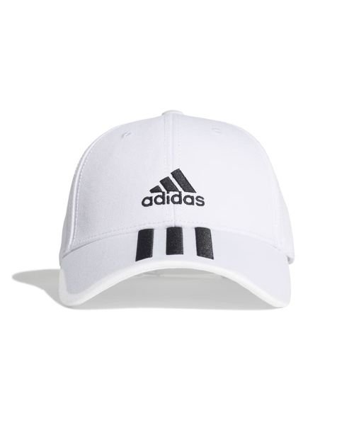 Adidas(アディダス)/ベースボール 3ストライプス ツイル キャップ / BASEBALL 3STRIPES TWILL CAP/ホワイト/ブラック/ブラック