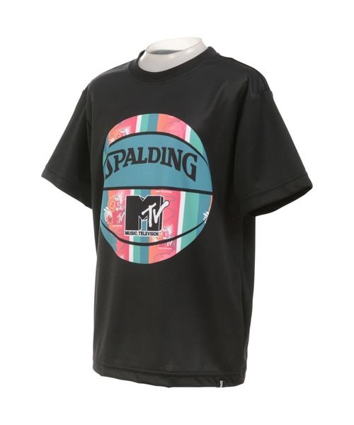 SPALDING(スポルディング)/ジュニアTシャツ MTV ハワイナイスボール/BLK