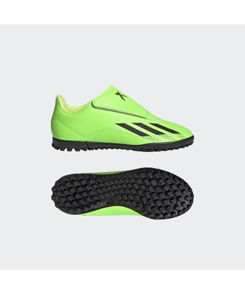 adidas(adidas)/エックス スピードポータル.4 VEL TF J/ソーラーグリーン/コアブラック/ソーラーイエロー