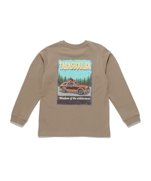 TARAS BOULBA(タラスブルバ)/ジュニア ヘビーコットンロングTシャツ（車）/グレージュ