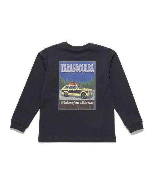 TARAS BOULBA(タラスブルバ)/ジュニア ヘビーコットンロングTシャツ（車）/ダークグレー