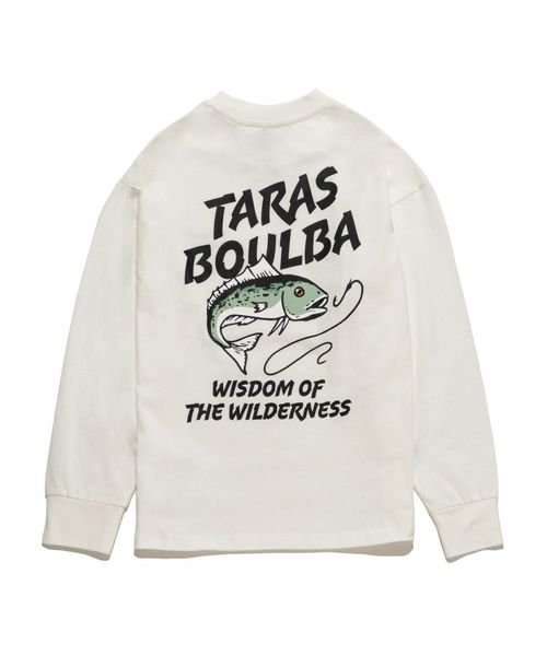 TARAS BOULBA(タラスブルバ)/ジュニア ヘビーコットン防蚊ロングTシャツ(魚)/オフホワイト