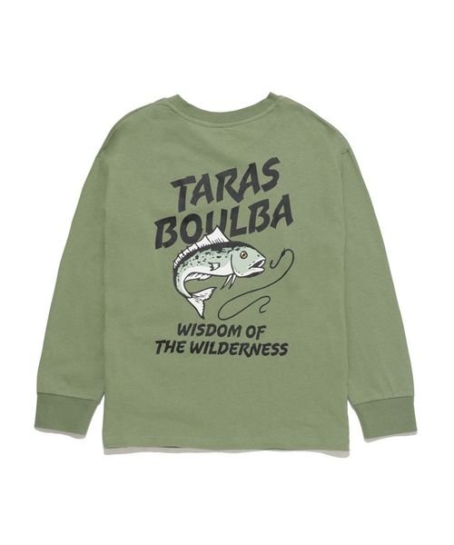 TARAS BOULBA(タラスブルバ)/ジュニア ヘビーコットン防蚊ロングTシャツ(魚)/カーキ