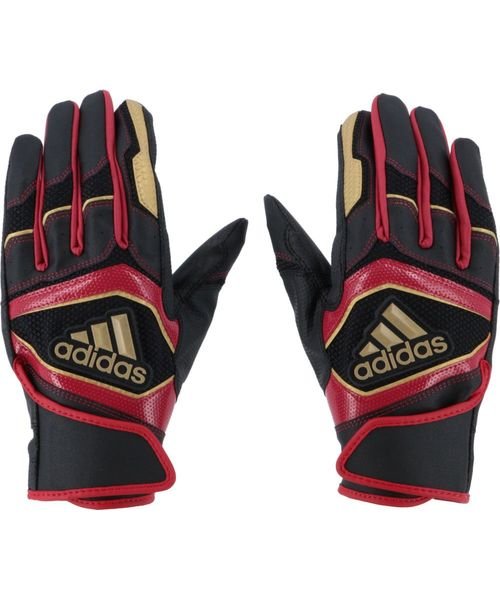 Adidas(アディダス)/BATTING　GLOVE　BASIC/RED×BLK