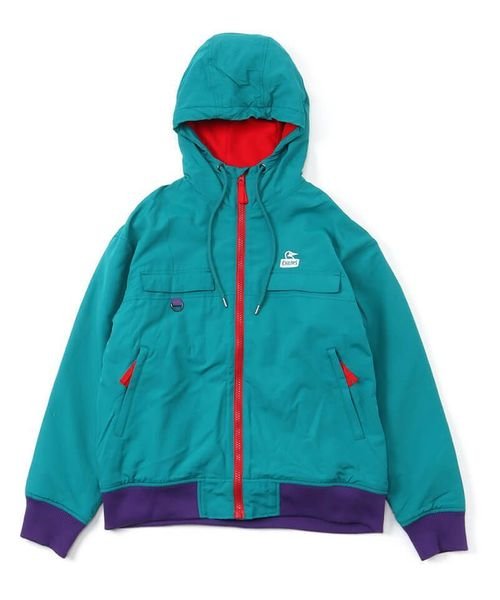 CHUMS(チャムス)/Fleece Back Hoodie (フリース バック フーディ)/TEAL