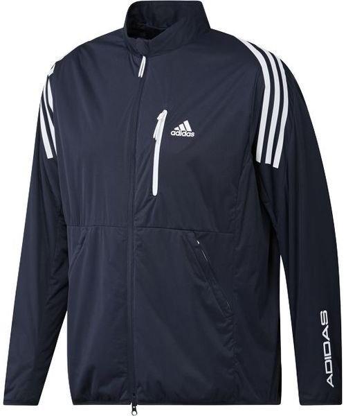 Adidas(アディダス)/スリーストライプス 撥水 長袖フルジップジャケット/カレッジネイビー