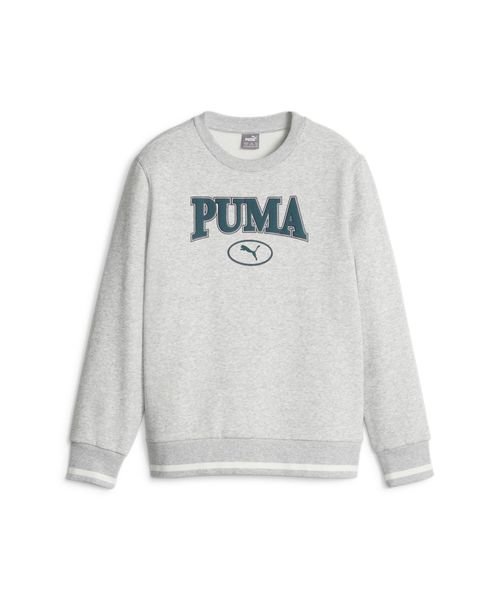 PUMA(PUMA)/PUMA SQUAD クルースウェット FL/ライトグレーヘザー