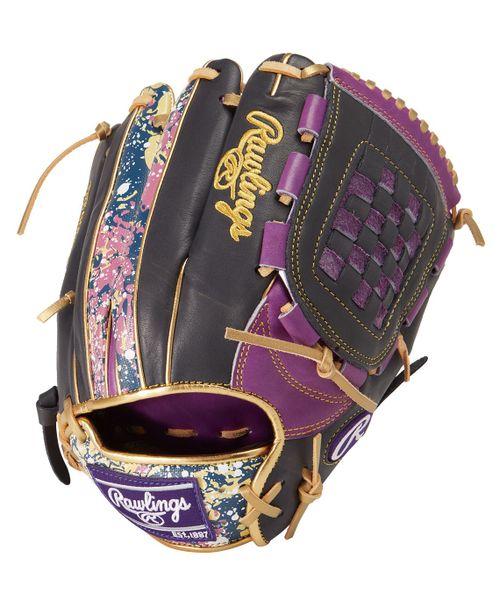 Rawlings 軟式 ウィザード 紫/黒