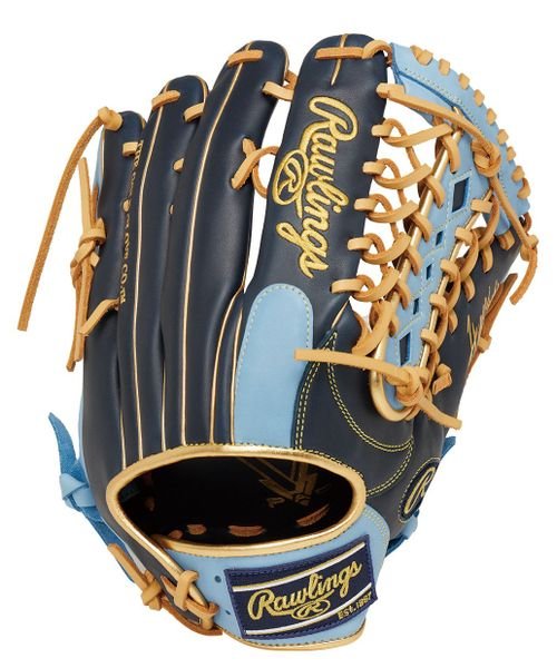 Rawlings(ローリングス)/【左投用】軟式 HYPER TECH COLOR SYNC（ハイパーテックカラーシンク）Y719－ネイビー/サックス（ハイパーテックカラーシンク）/N/SX