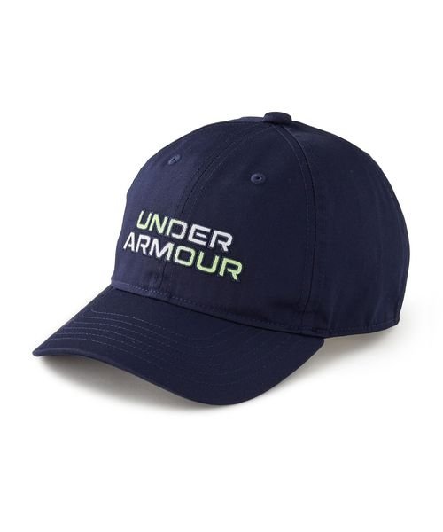 UNDER ARMOUR(アンダーアーマー)/UA BRANDED HAT/MIDNIGHTNAVY//QUIRKYLIME