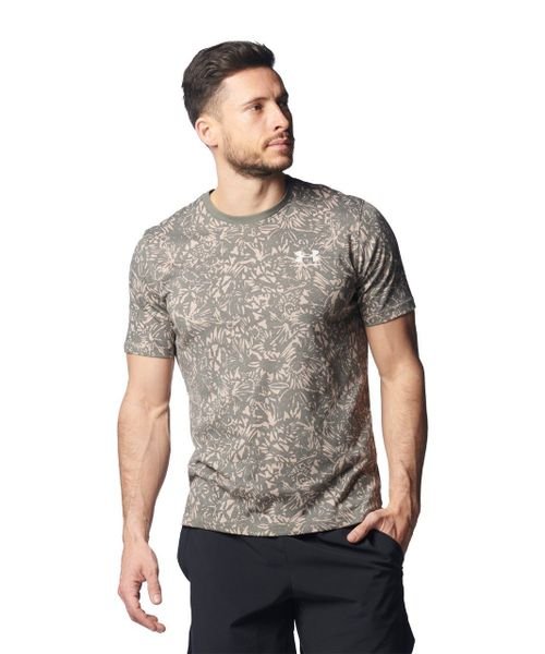 UNDER ARMOUR(アンダーアーマー)/UA CHARGED COTTON SHORT SLEEVE PRINTED/MOSSYTAUPE//