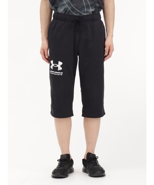 UNDER ARMOUR(アンダーアーマー)/UA RIVAL TERRY 3/4 PANT/BLACK//