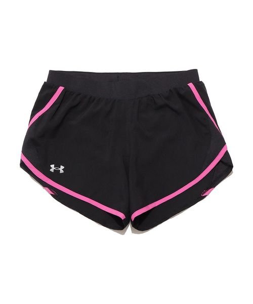 UNDER ARMOUR(アンダーアーマー)/UA FLY BY 2.0 SHORT/BLACK/REBELPINK/REFLECTIVE