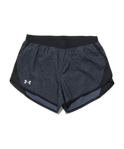 UNDER ARMOUR(アンダーアーマー)/UA FLY BY 2.0 PRINTED SHORT/BLACK/BLACK/REFLECTIVE