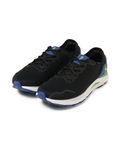 UNDER ARMOUR(アンダーアーマー)/UA HOVR SONIC 6 2E/BLACK/BLUEMIRAGE/LIMESURGE