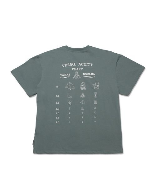 TARAS BOULBA(タラスブルバ)/PE天竺 プリントTシャツ（視力検査）/グリーングレー