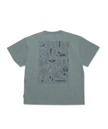 TARAS BOULBA/PE天竺 プリントTシャツ（キャンプマップ）/505590630