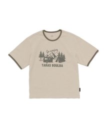 TARAS BOULBA/レディース ヘビーコットン プリントＴシャツ（キャンプ）/505590665