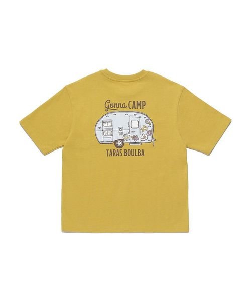 TARAS BOULBA(タラスブルバ)/レディース ヘビーコットン プリントＴシャツ（キャンピングカー）/オイルイエロー