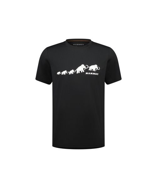 MAMMUT(マムート)/QD Logo Print T－Shirt AF Men/BLACKPRT3